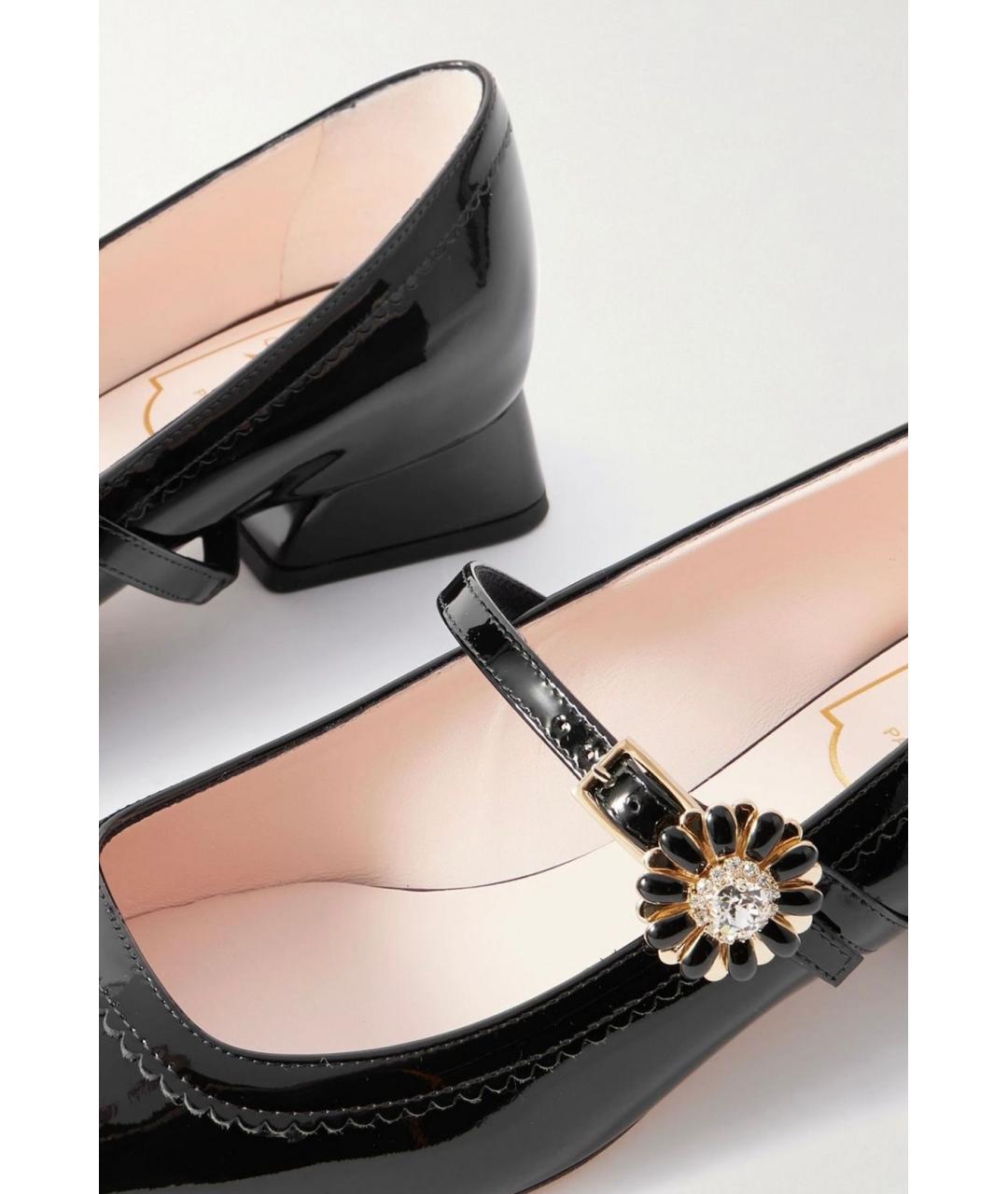 ROGER VIVIER Черные туфли из лакированной кожи, фото 4