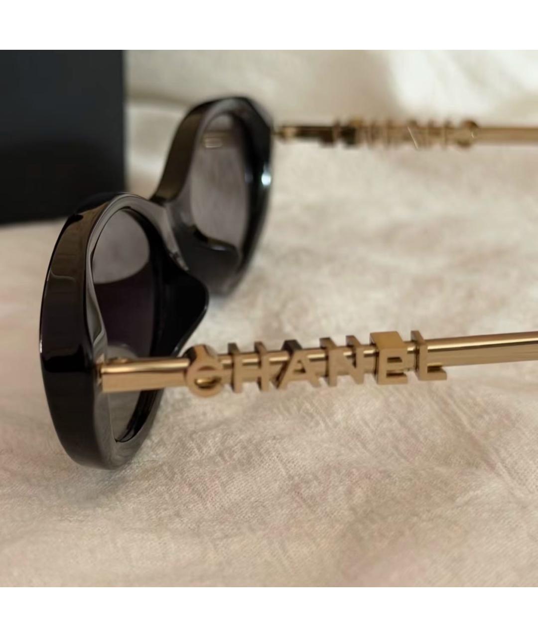 CHANEL Черные солнцезащитные очки, фото 5