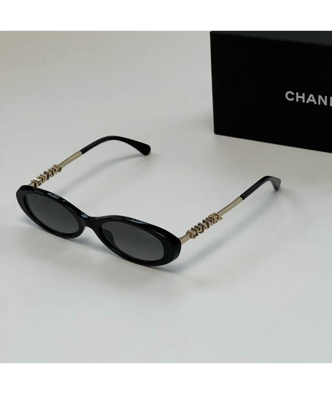 CHANEL Черные солнцезащитные очки, фото 4