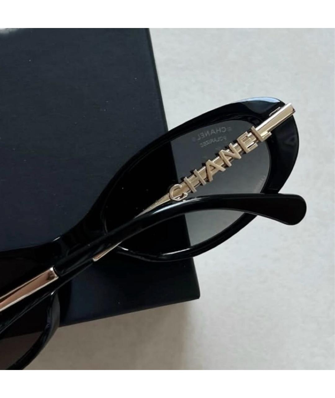 CHANEL Черные солнцезащитные очки, фото 7