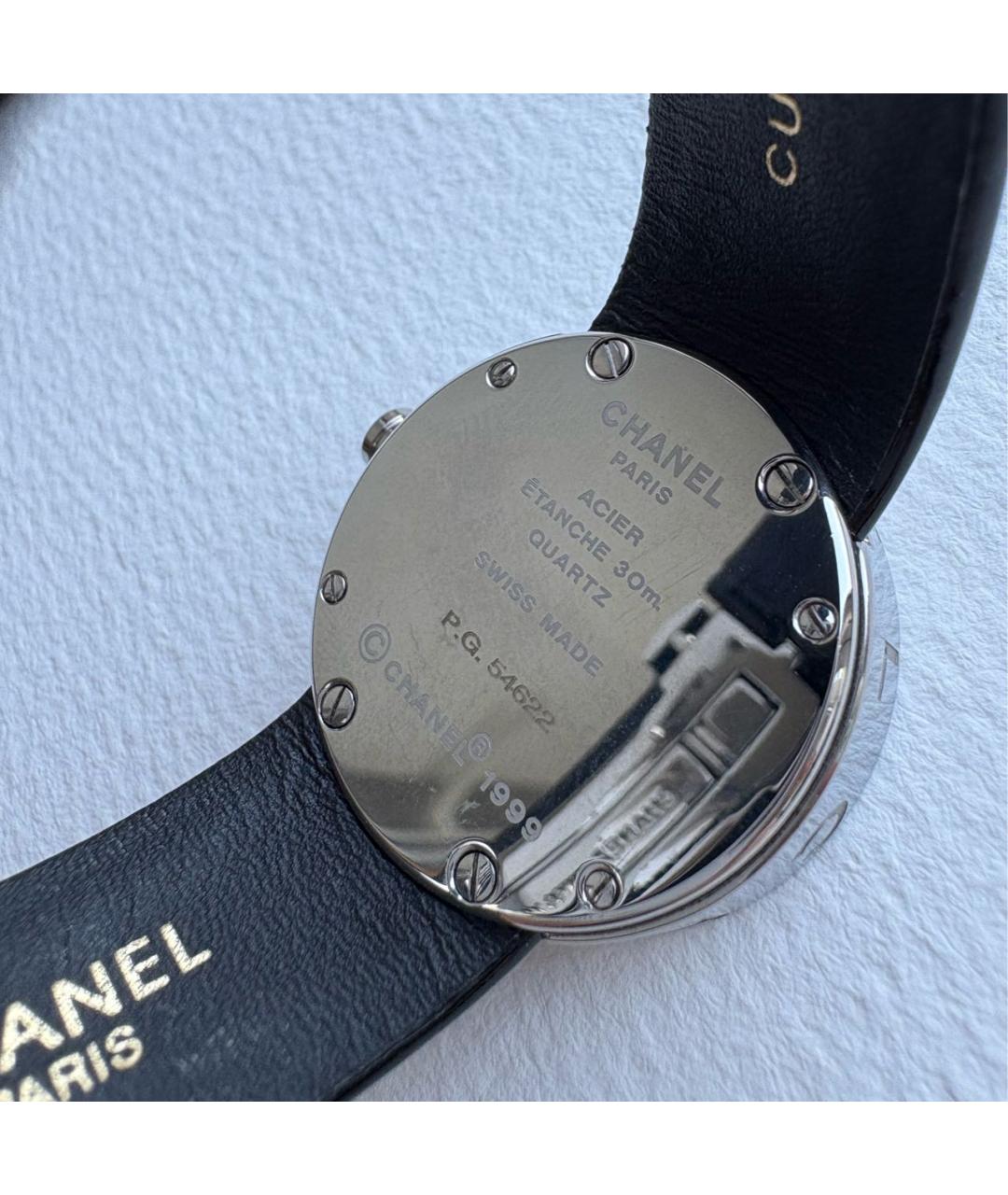 CHANEL Черные часы, фото 3
