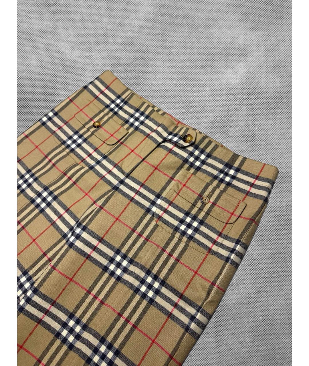 BURBERRY Коричневые шерстяные бриджи, фото 5