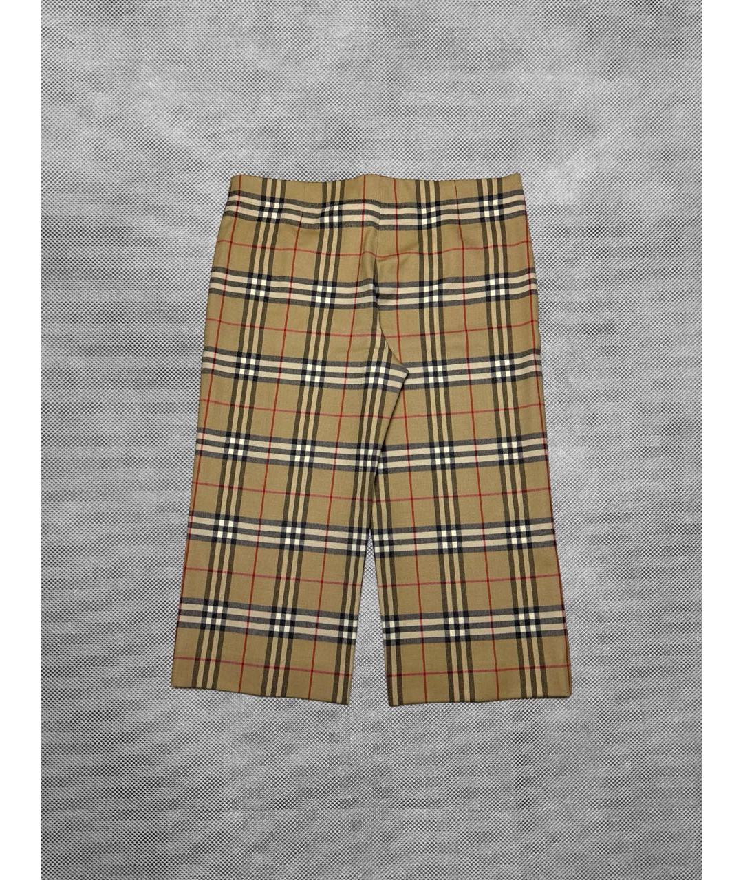 BURBERRY Коричневые шерстяные бриджи, фото 2