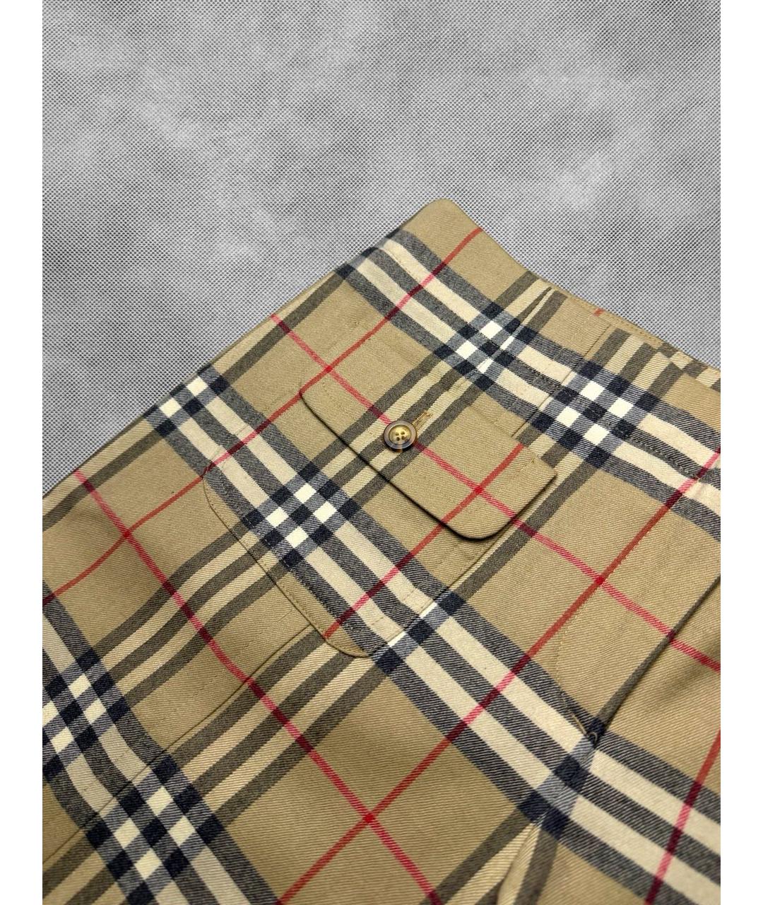 BURBERRY Коричневые шерстяные бриджи, фото 6