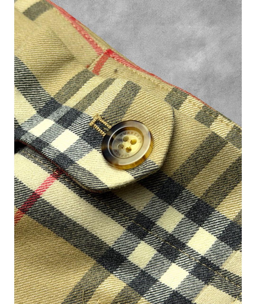 BURBERRY Коричневые шерстяные бриджи, фото 4