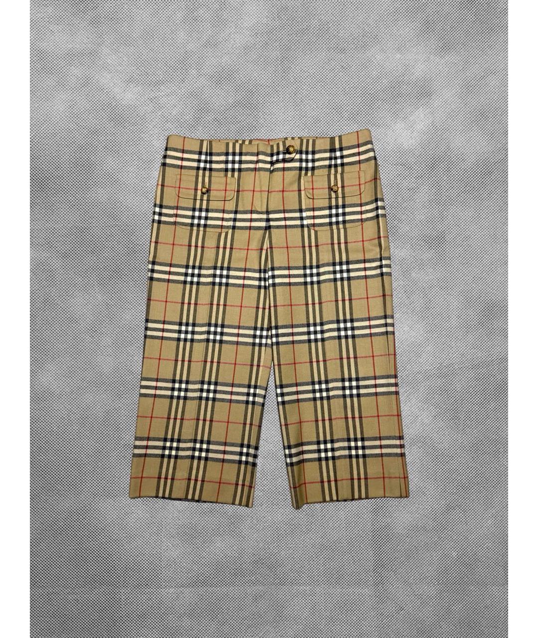 BURBERRY Коричневые шерстяные бриджи, фото 8