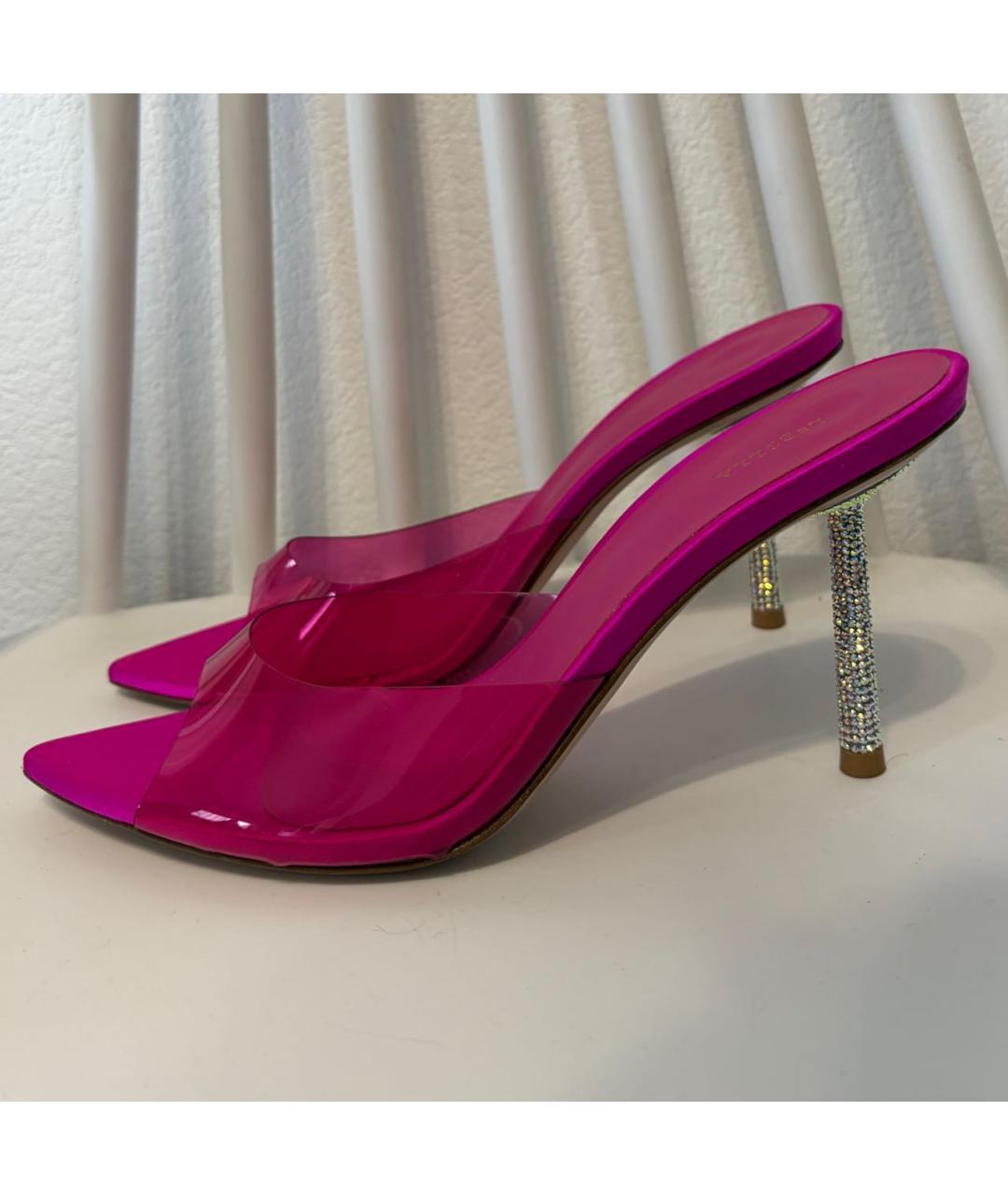 LE SILLA Фуксия резиновые мюли, фото 4