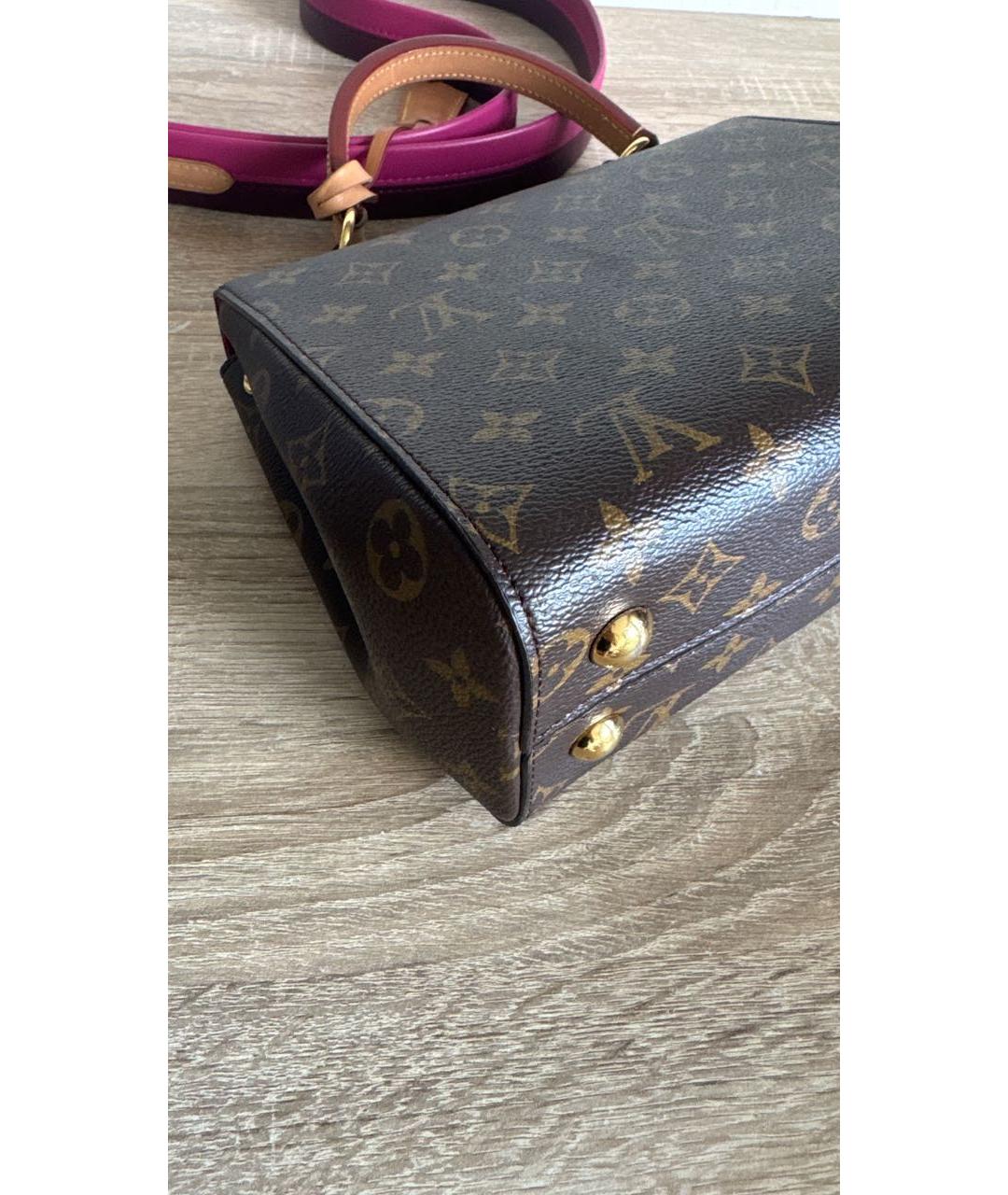 LOUIS VUITTON Коричневая сумка с короткими ручками, фото 6