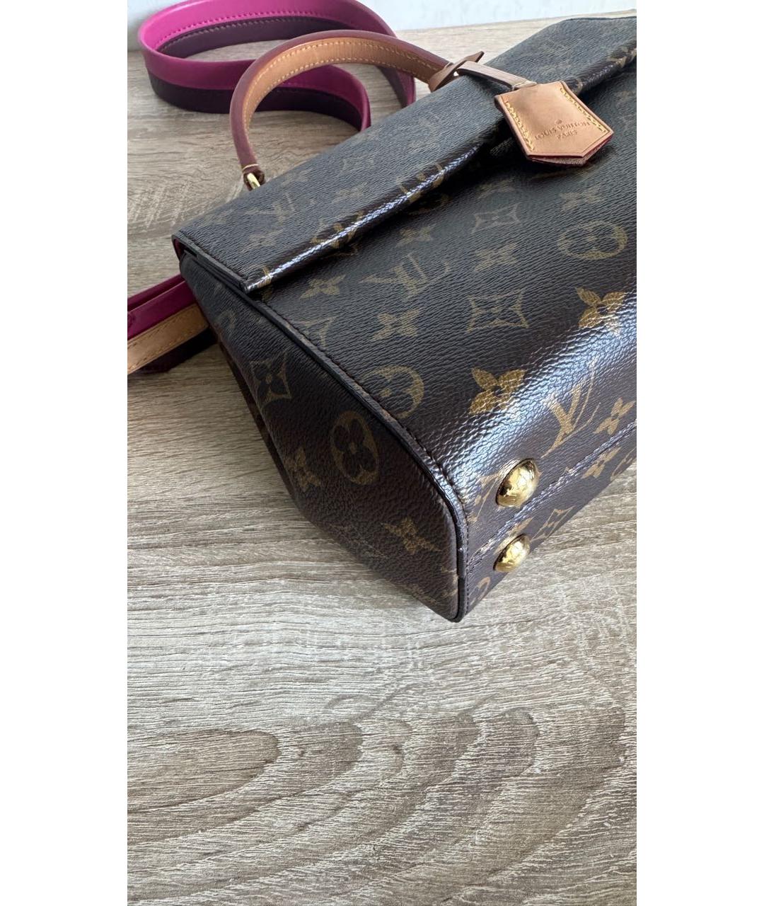 LOUIS VUITTON Коричневая сумка с короткими ручками, фото 3
