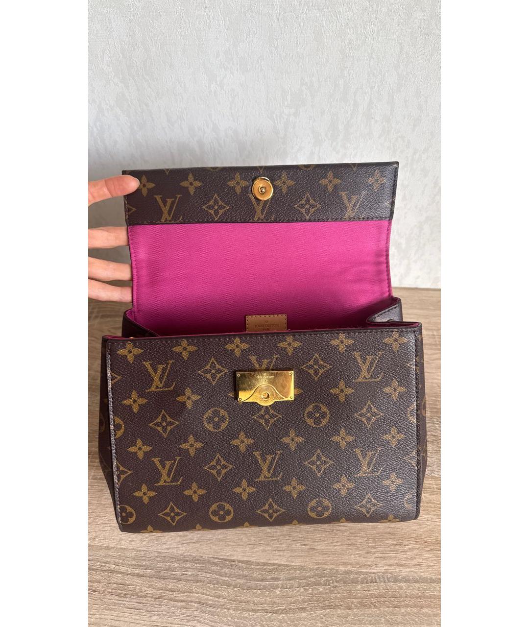 LOUIS VUITTON Коричневая сумка с короткими ручками, фото 7