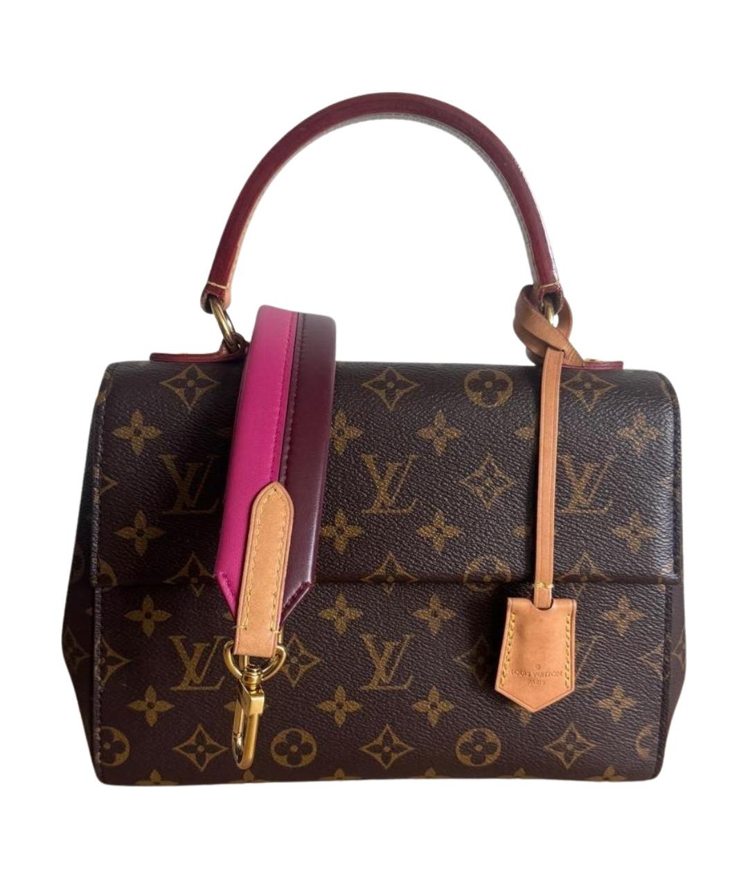 LOUIS VUITTON Коричневая сумка с короткими ручками, фото 1