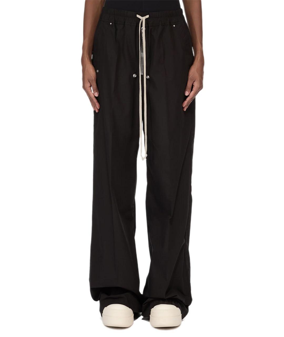 RICK OWENS DRKSHDW Черные хлопковые прямые брюки, фото 6