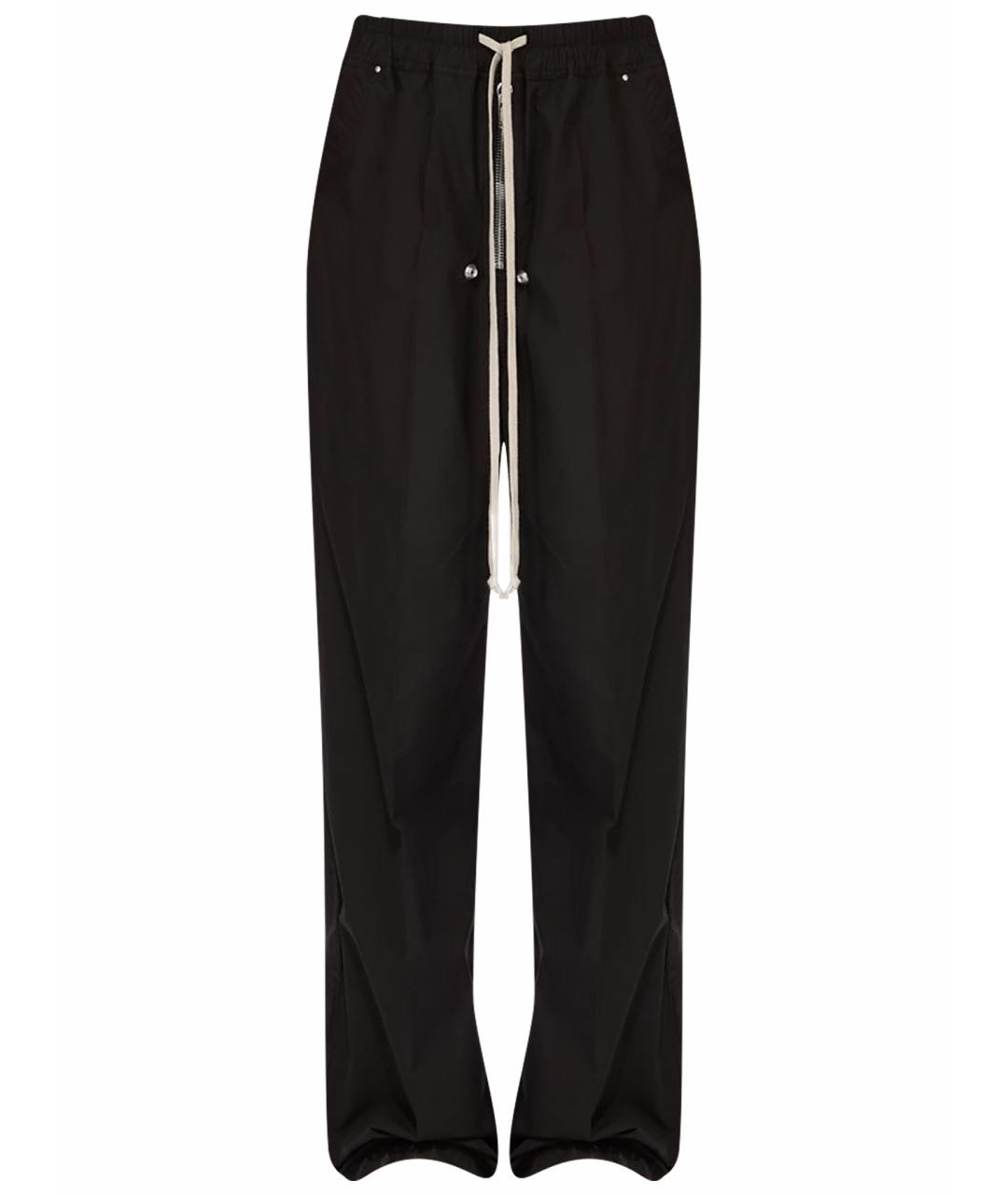 RICK OWENS DRKSHDW Черные хлопковые прямые брюки, фото 1