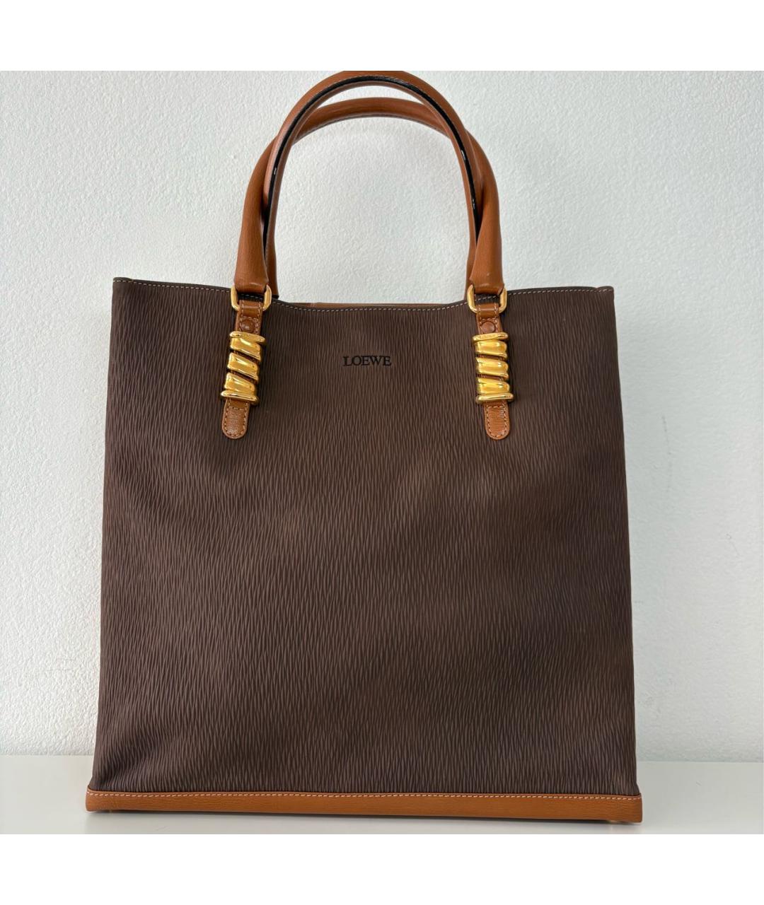 LOEWE Коричневая сумка тоут, фото 7