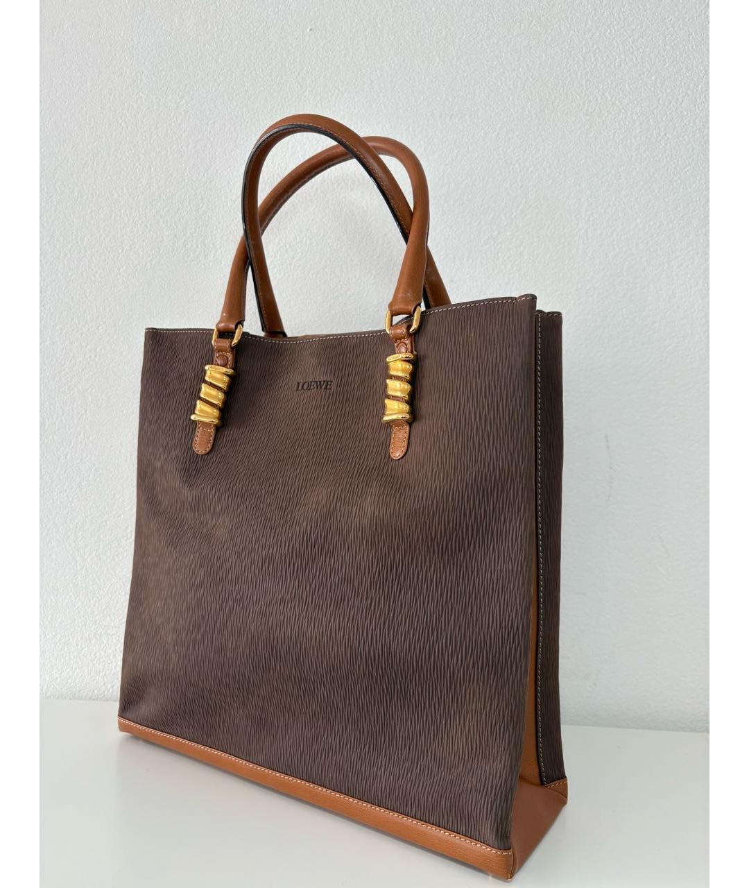 LOEWE Коричневая сумка тоут, фото 2