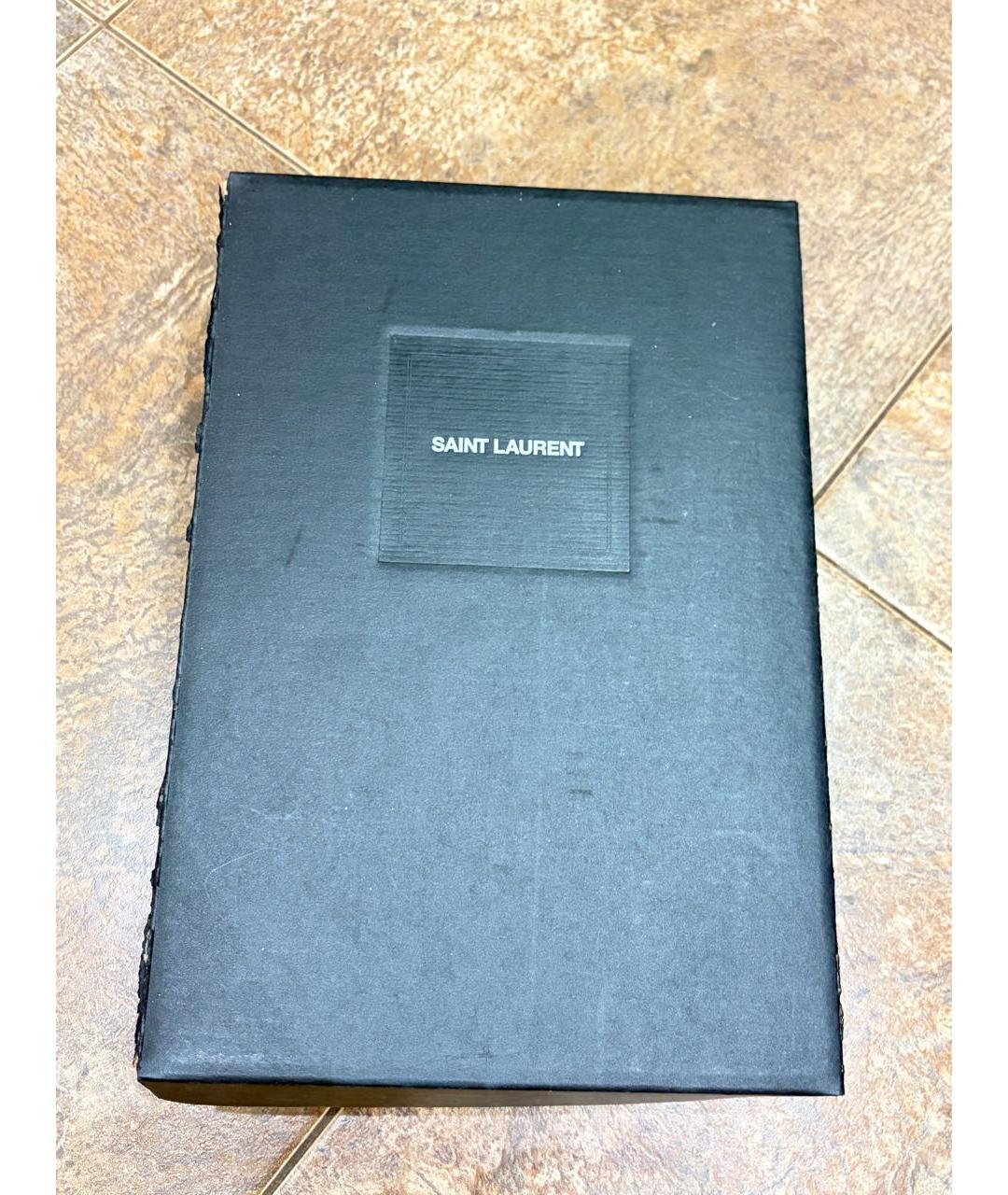 SAINT LAURENT Белые кожаные кеды, фото 8