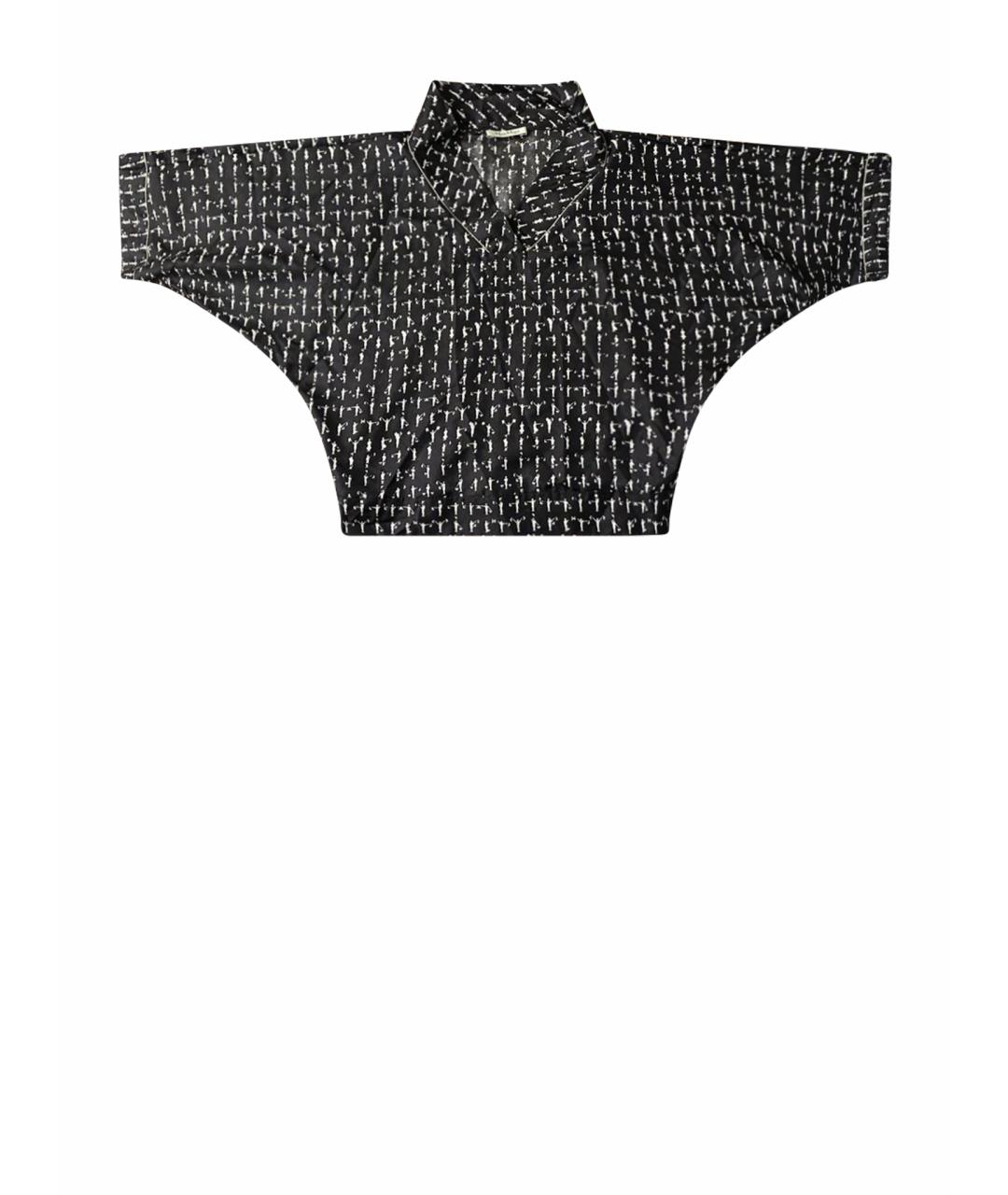 MAX MARA Черный шелковый костюм с брюками, фото 1