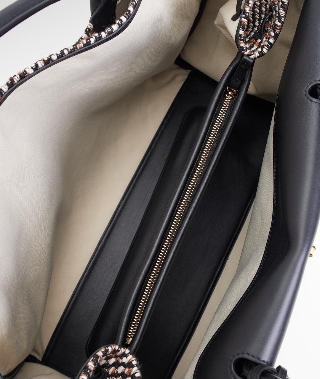 CHANEL Коричневая тканевая сумка тоут, фото 5