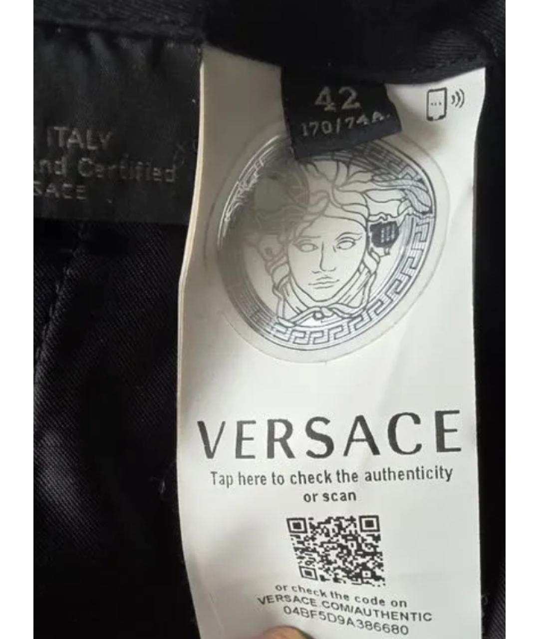 VERSACE Шерстяные прямые брюки, фото 3