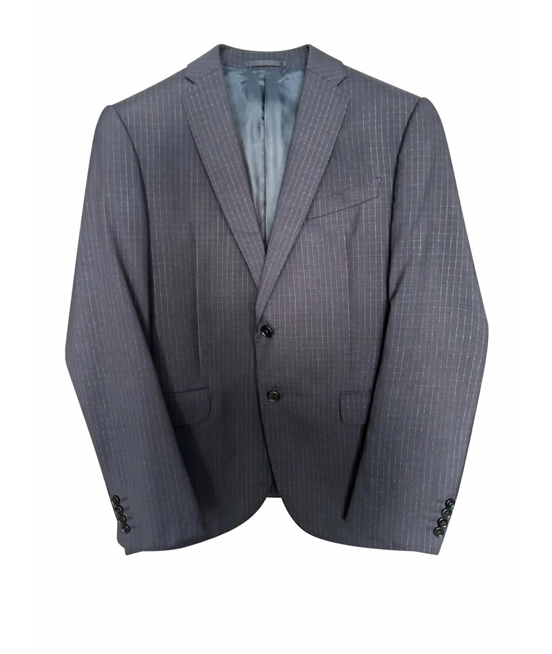 EMPORIO ARMANI Темно-синий повседневный костюм, фото 1