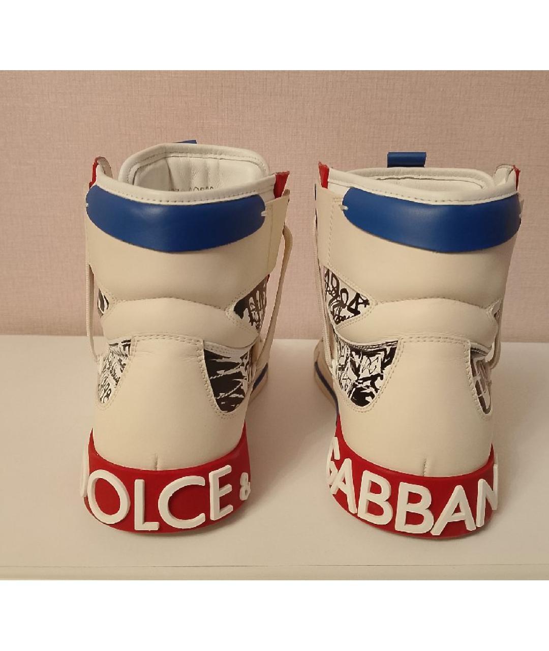 DOLCE&GABBANA Мульти высокие кроссовки / кеды, фото 4