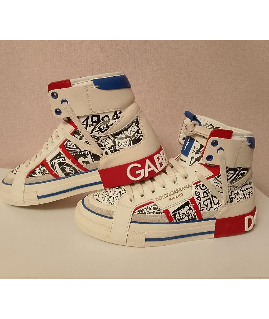 DOLCE&GABBANA Мульти высокие кроссовки / кеды, фото 3