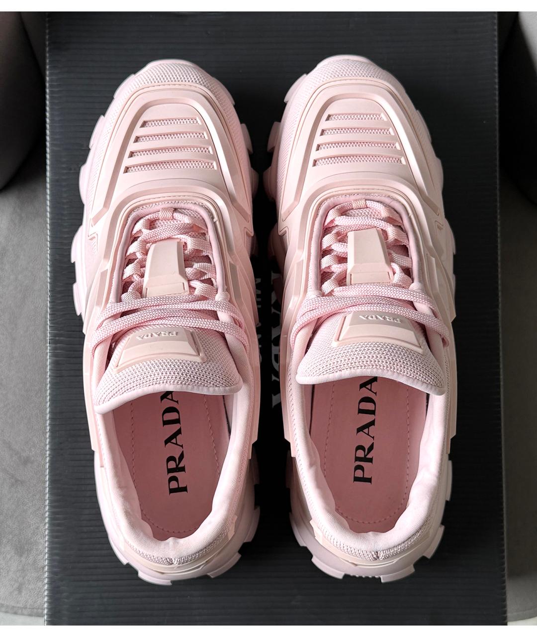 PRADA Розовые кроссовки, фото 5