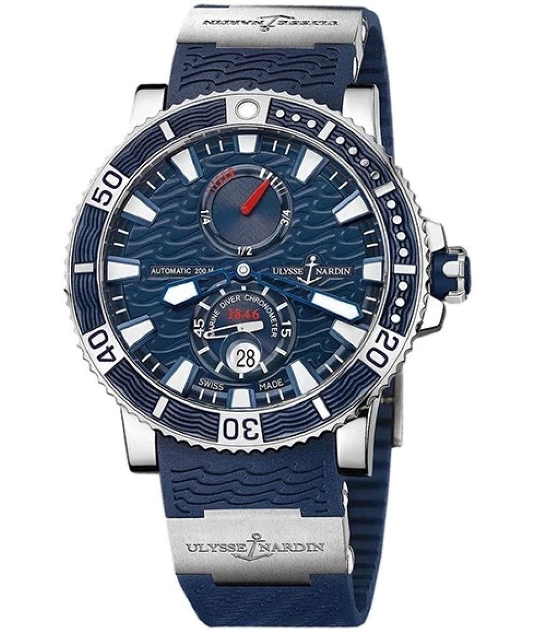 Ulysse Nardin Синие металлические часы, фото 1