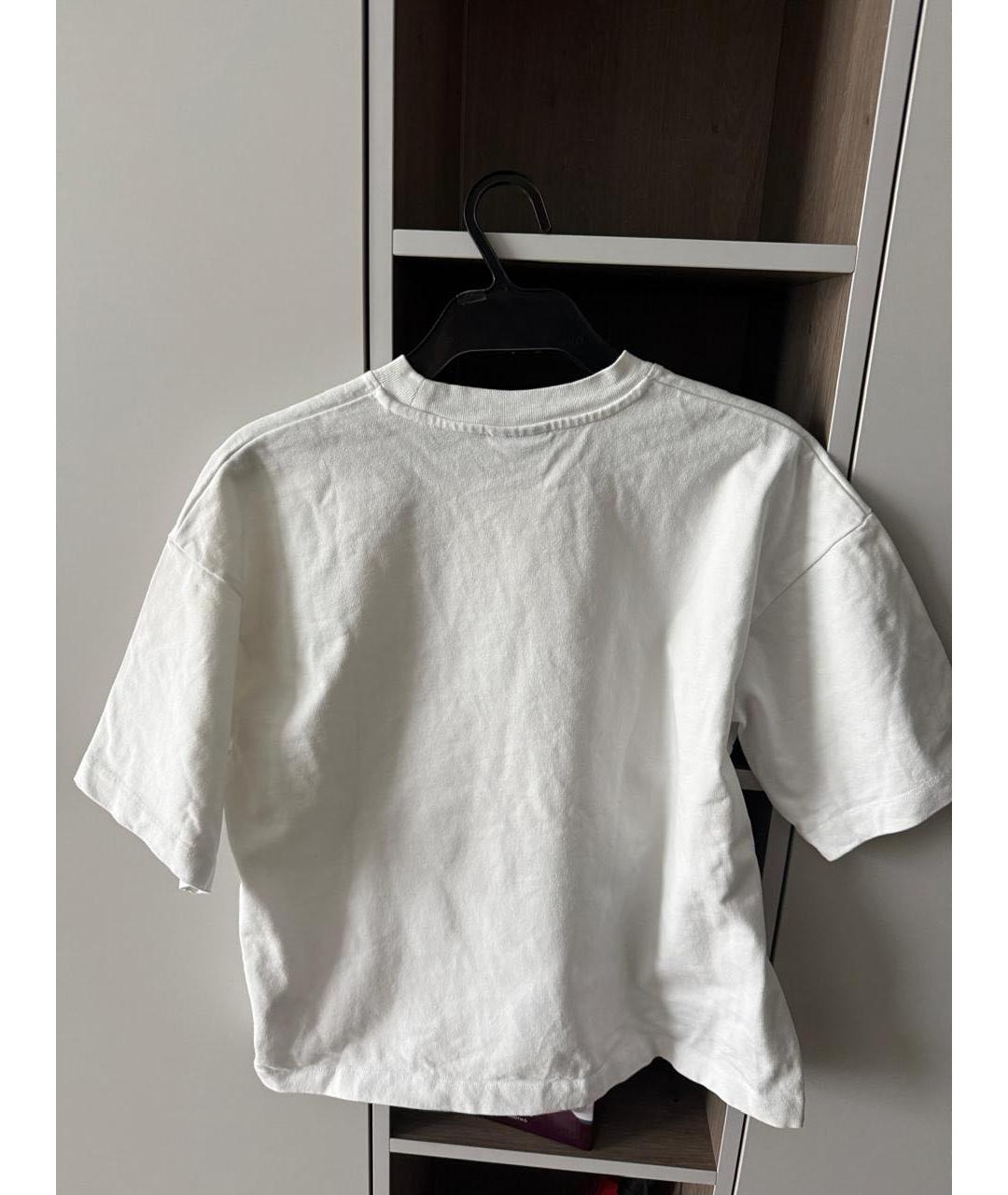JACQUEMUS Белая хлопковая футболка, фото 2
