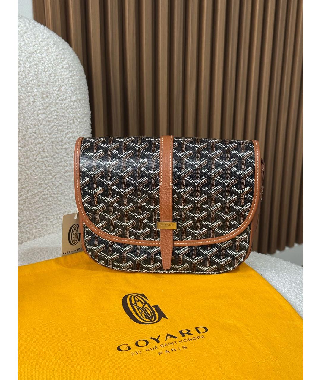 GOYARD Коричневая сумка на плечо, фото 7