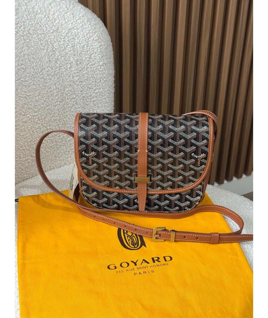 GOYARD Коричневая сумка на плечо, фото 5