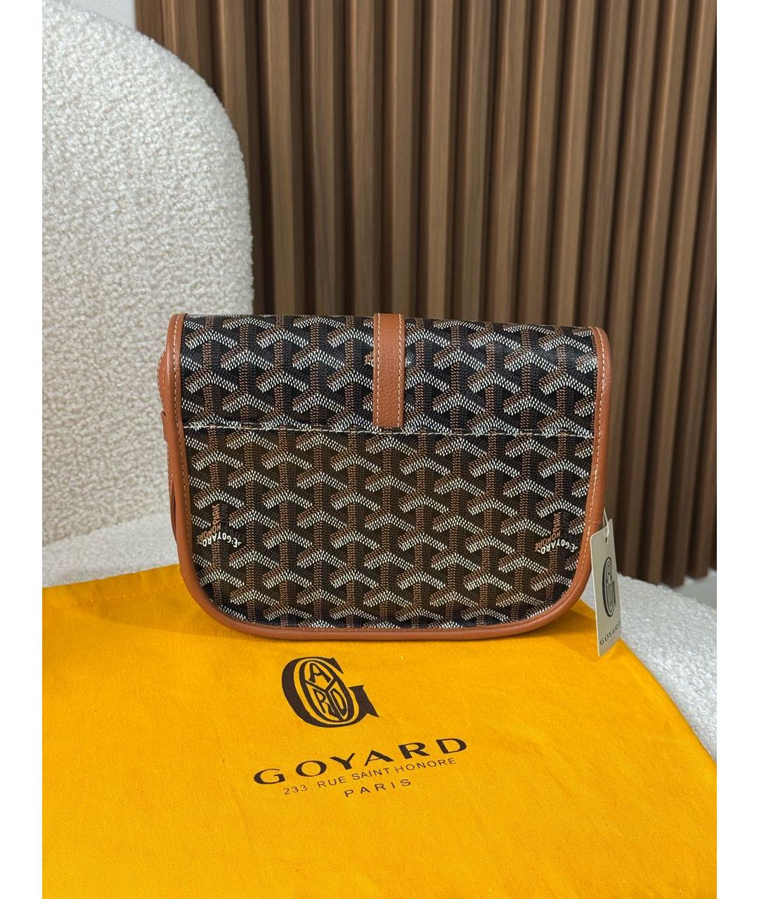 GOYARD Коричневая сумка на плечо, фото 3