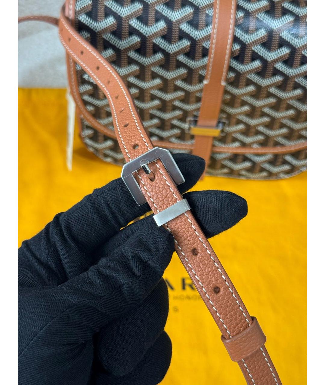 GOYARD Коричневая сумка на плечо, фото 6