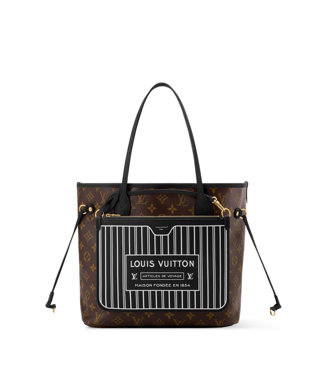 LOUIS VUITTON Коричневая кожаная сумка тоут, фото 1
