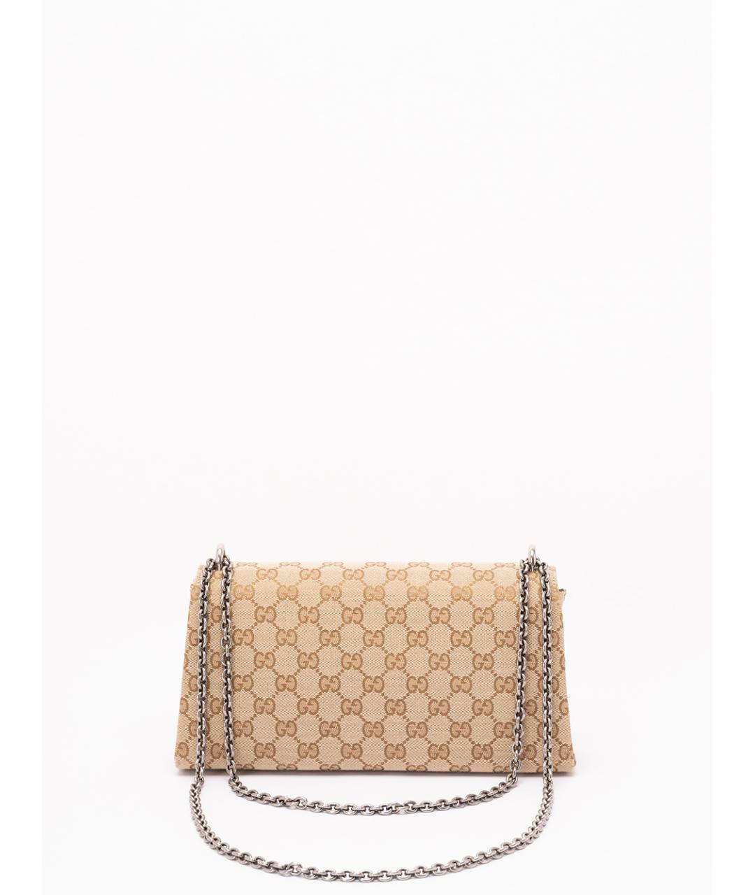 GUCCI Бежевая тканевая сумка через плечо, фото 2