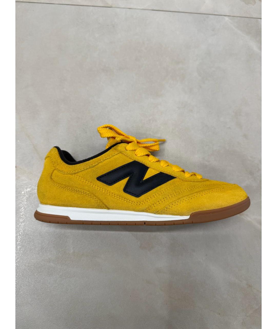 NEW BALANCE Горчичные замшевые кроссовки, фото 5