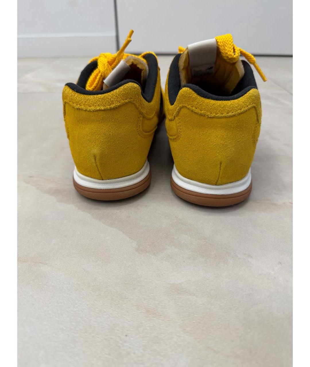 NEW BALANCE Горчичные замшевые кроссовки, фото 4