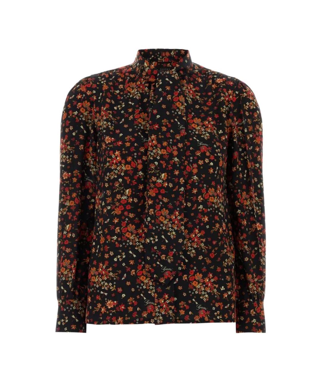 GUCCI Мульти шелковая блузы, фото 1