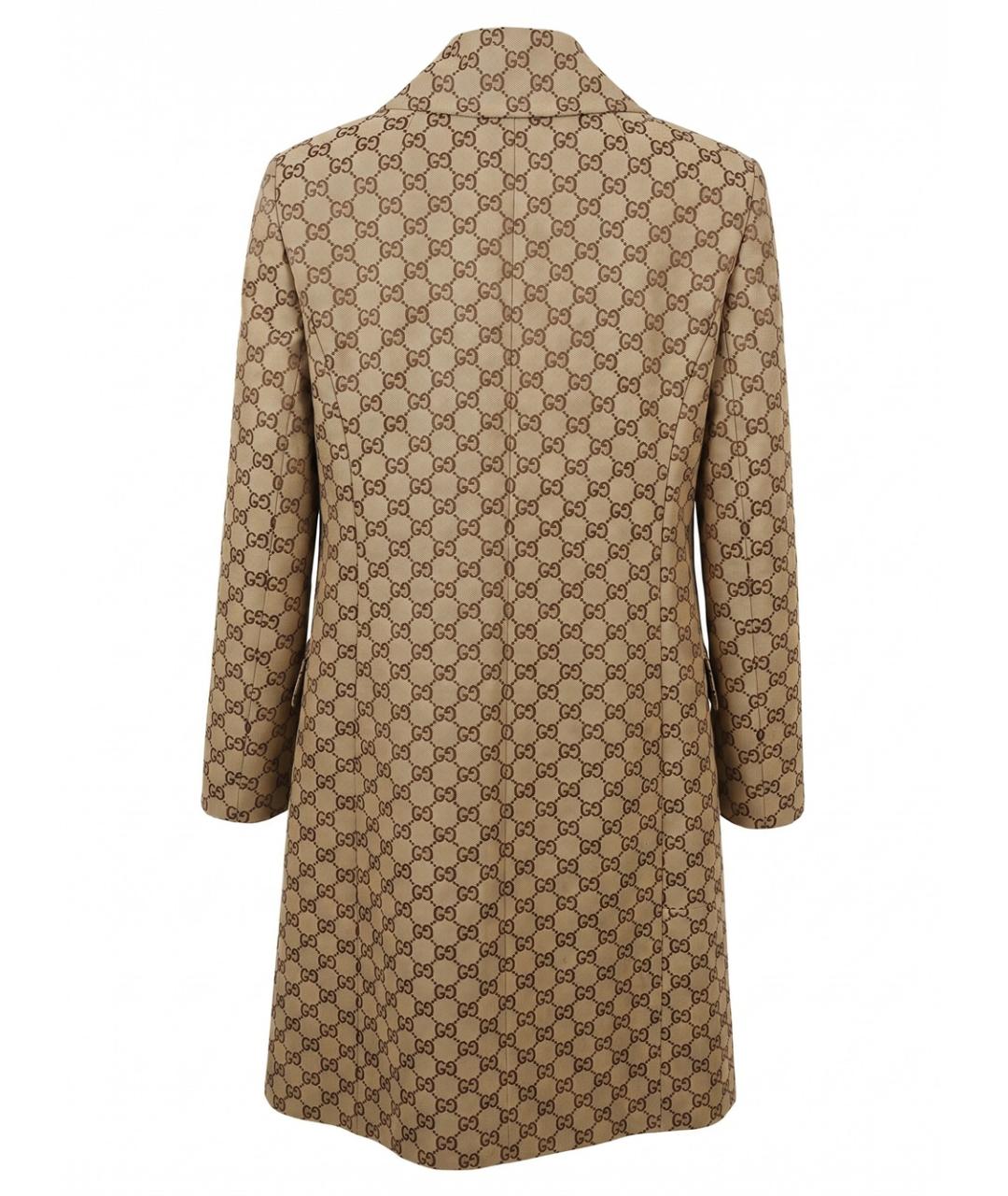GUCCI Бежевое хлопковое пальто, фото 2