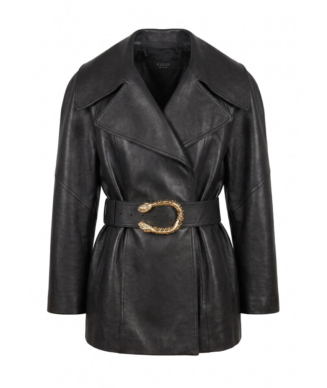 GUCCI Черная кожаная куртка, фото 1