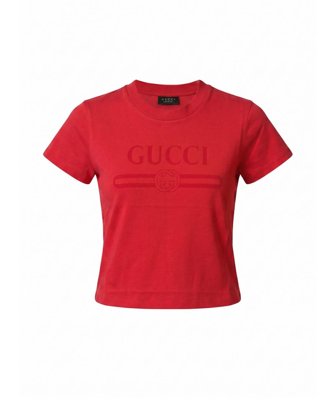 GUCCI Хлопковая футболка, фото 1
