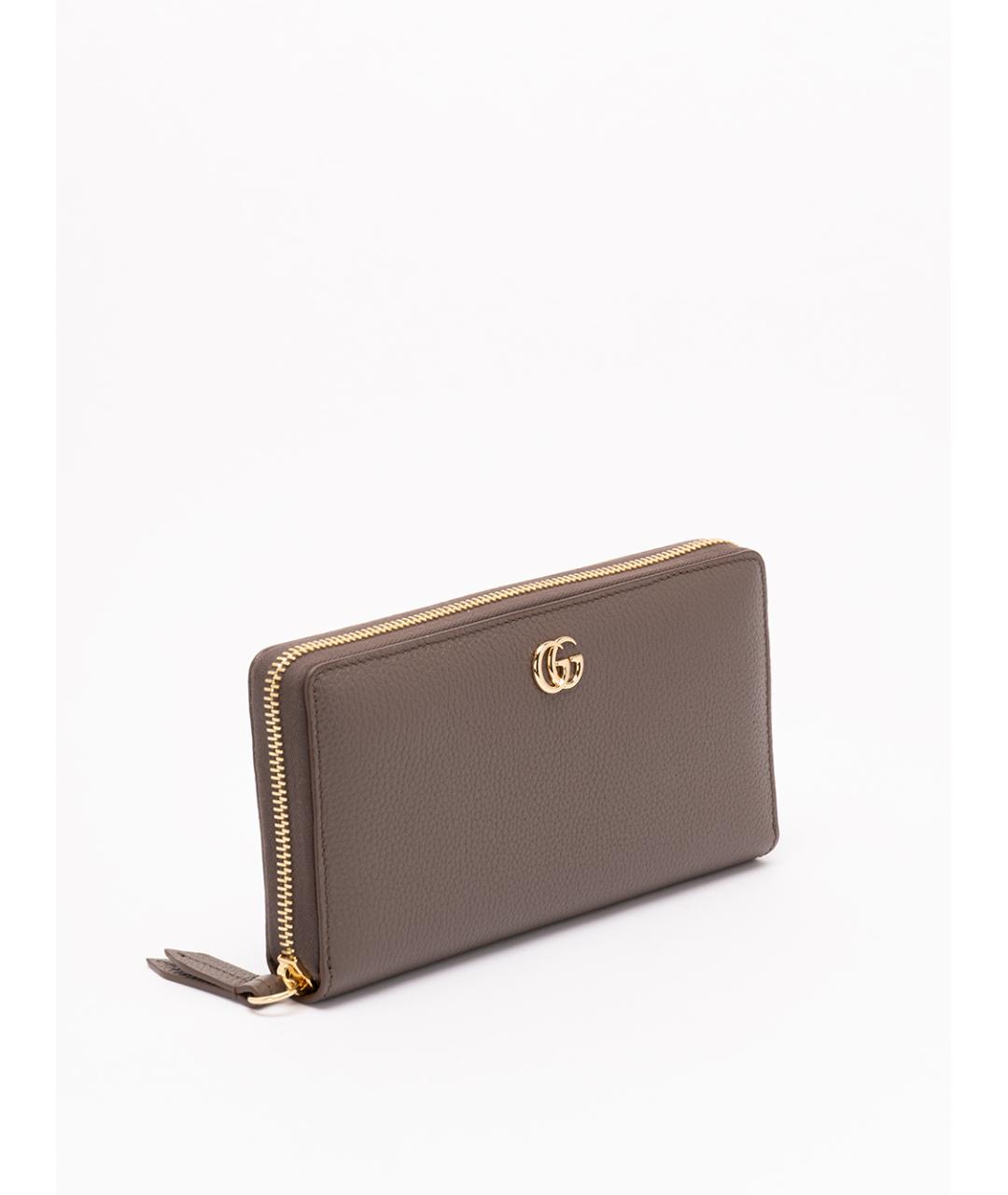 GUCCI Коричневый кожаный кошелек, фото 3
