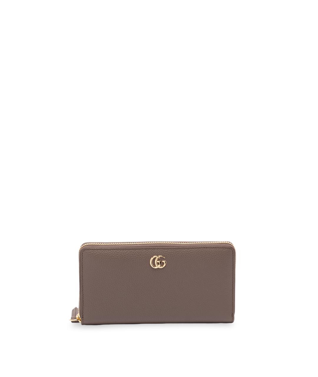 GUCCI Коричневый кожаный кошелек, фото 1