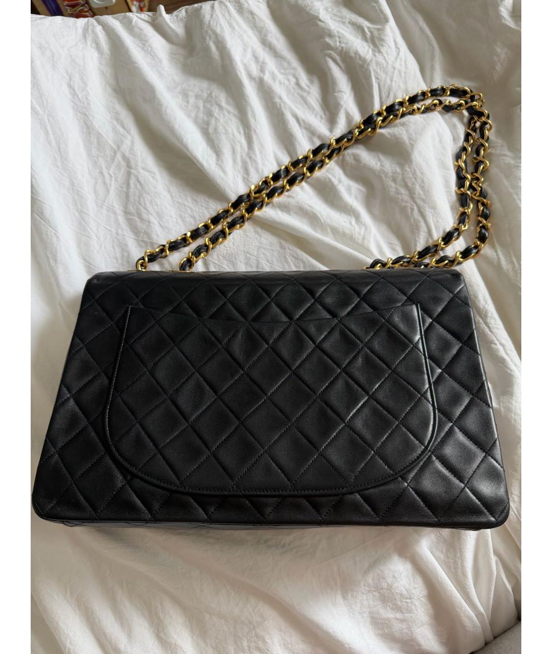 CHANEL Черная кожаная сумка тоут, фото 4