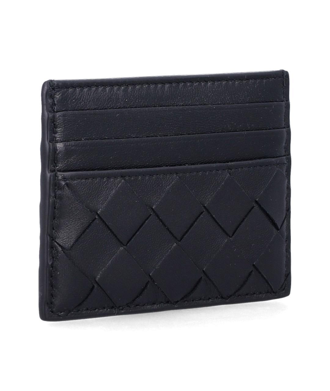 BOTTEGA VENETA Черный кожаный кардхолдер, фото 2