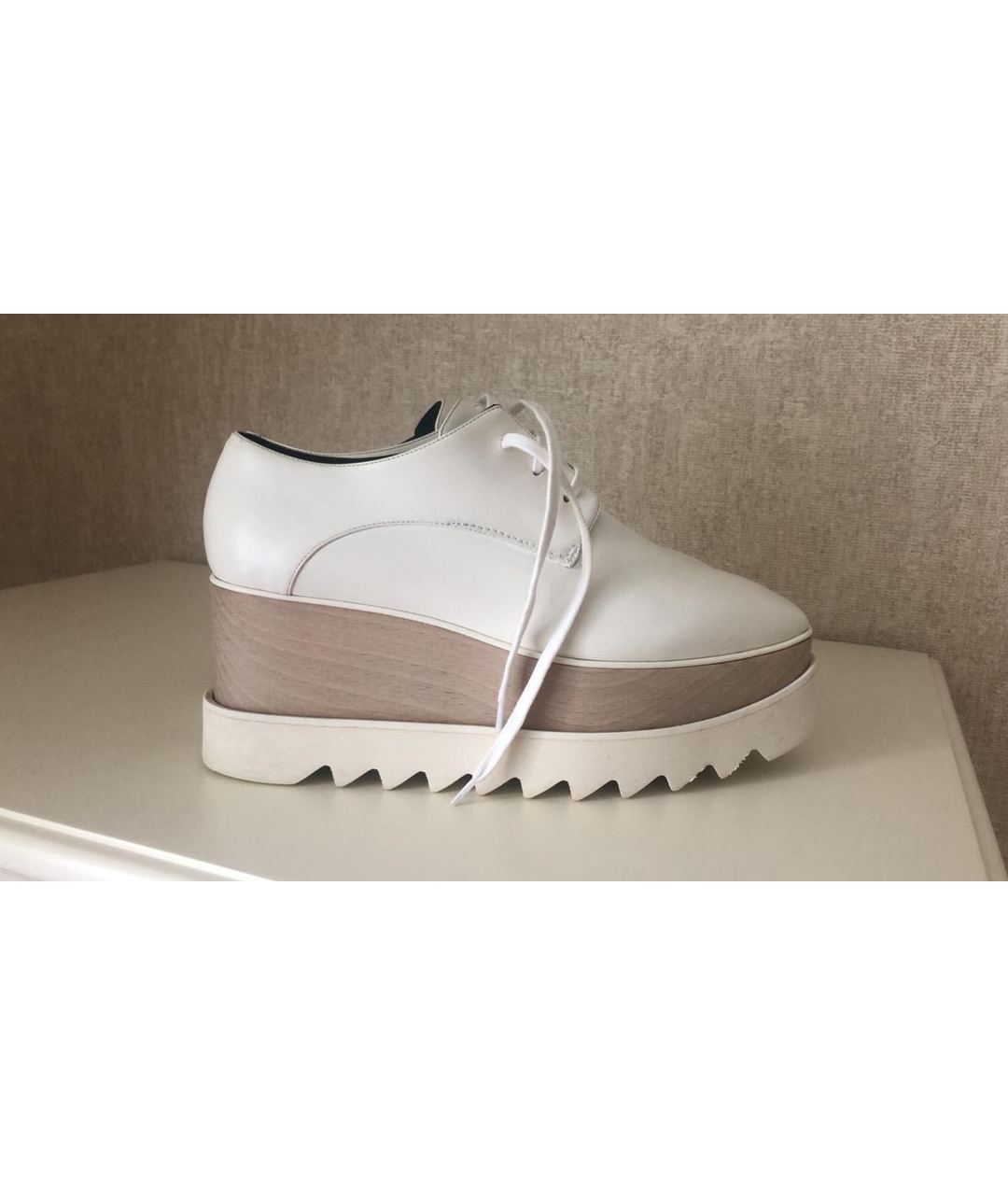 STELLA MCCARTNEY Белые кожаные ботинки, фото 8