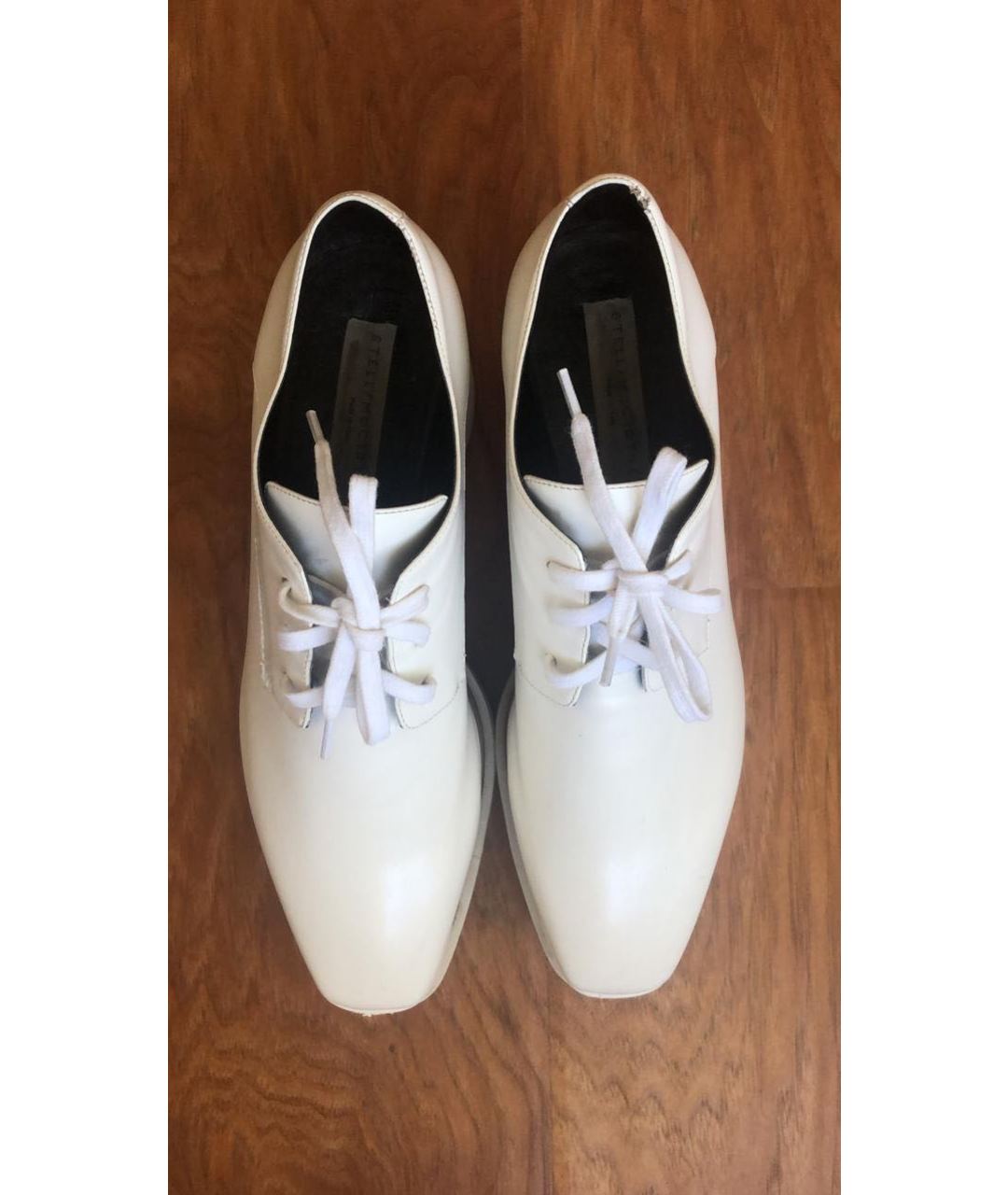 STELLA MCCARTNEY Белые кожаные ботинки, фото 3