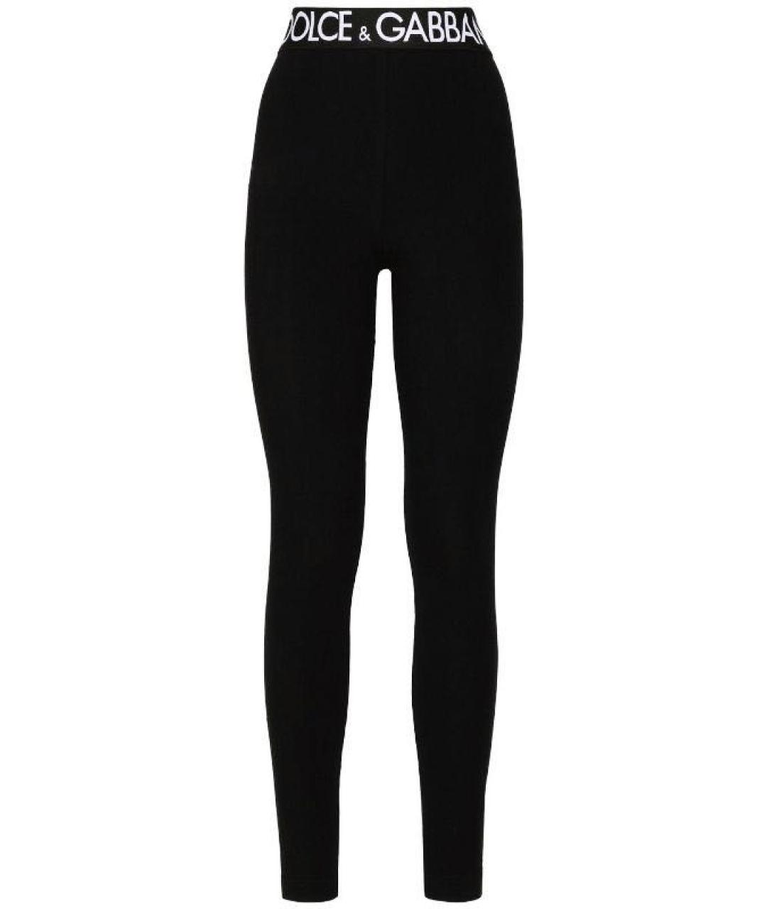 DOLCE&GABBANA Черные леггинсы и велосипедки, фото 1