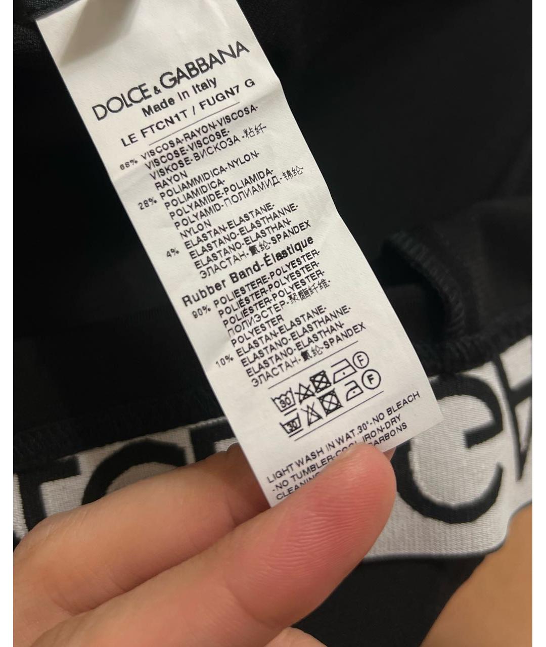 DOLCE&GABBANA Черные леггинсы и велосипедки, фото 3