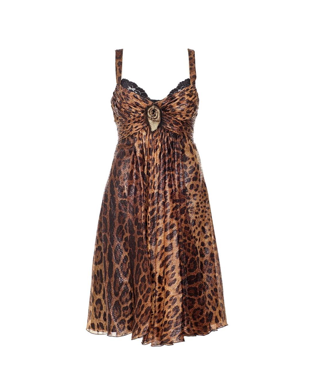 DOLCE&GABBANA Шелковое коктейльное платье, фото 1